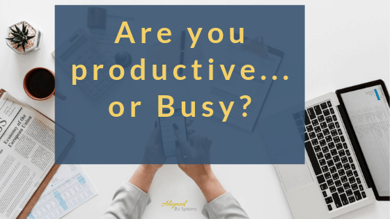 Productive or Busy